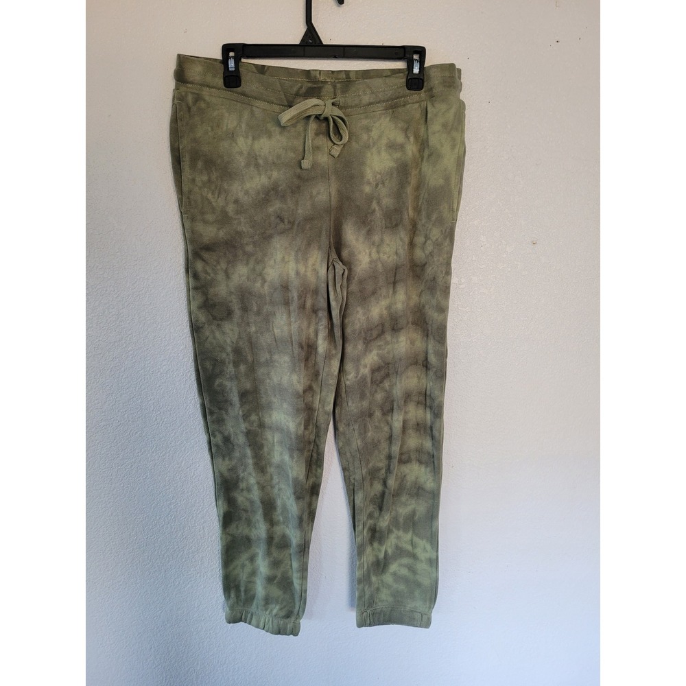 ALTERNATIVE Earthleisure Women's Tie Dye Sweatpants Joggers Green Size Large #21